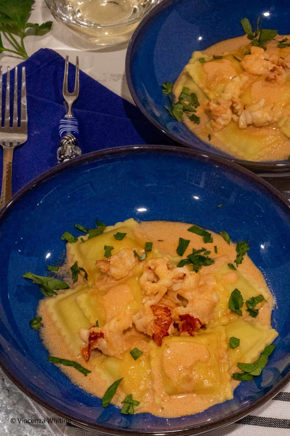 Creamy Lobster Ravioli Sauce Enza's Quail Hollow Kitchen