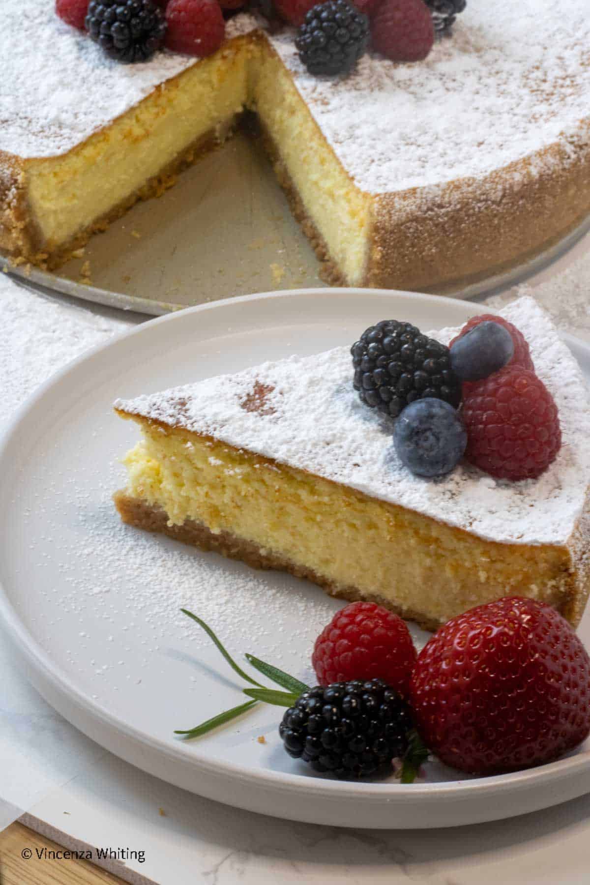 Italian Cheesecake with Ricotta and Mascarpone Cheese