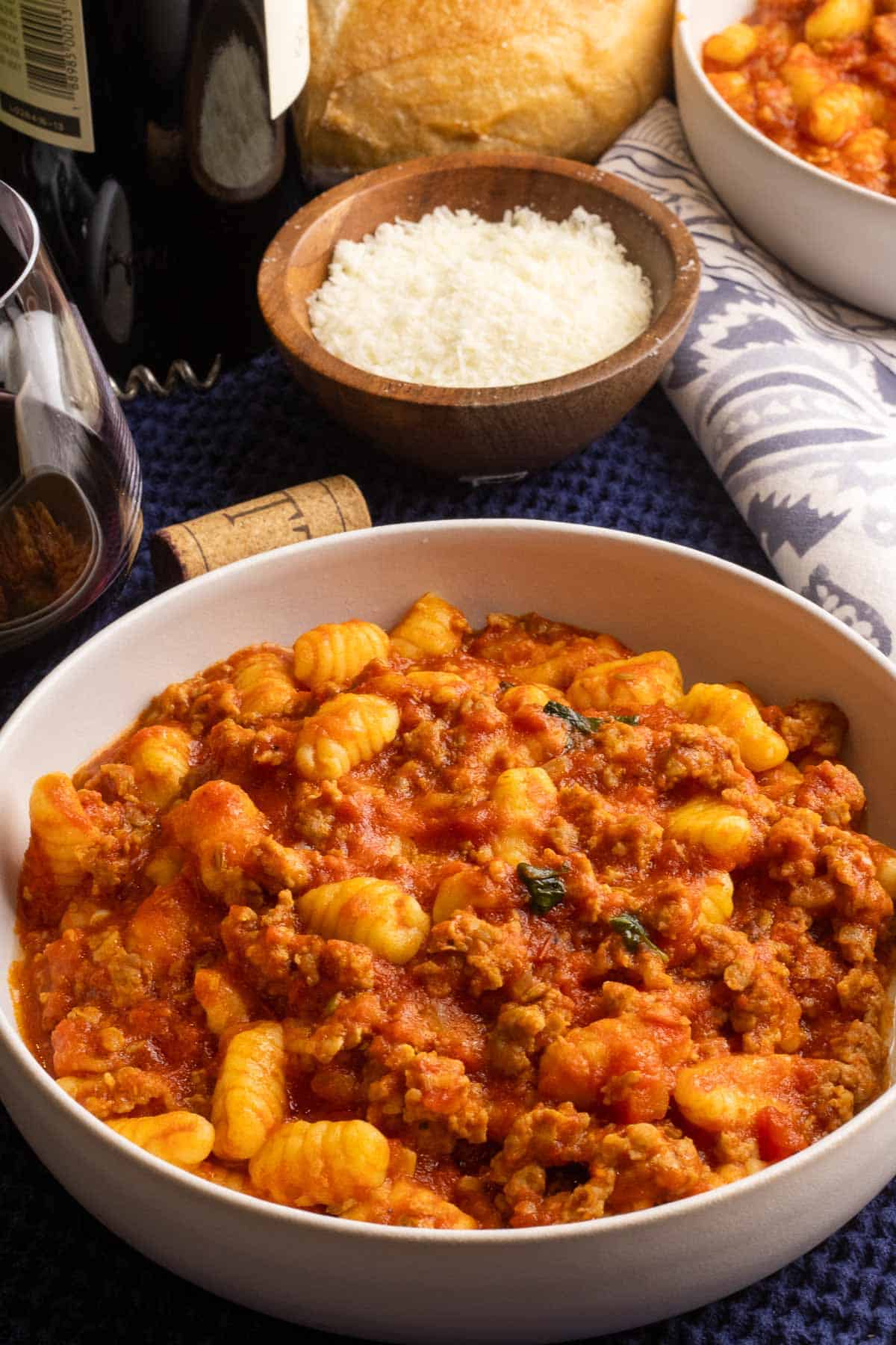 Gnocchi Sardi in a tomato ragu.