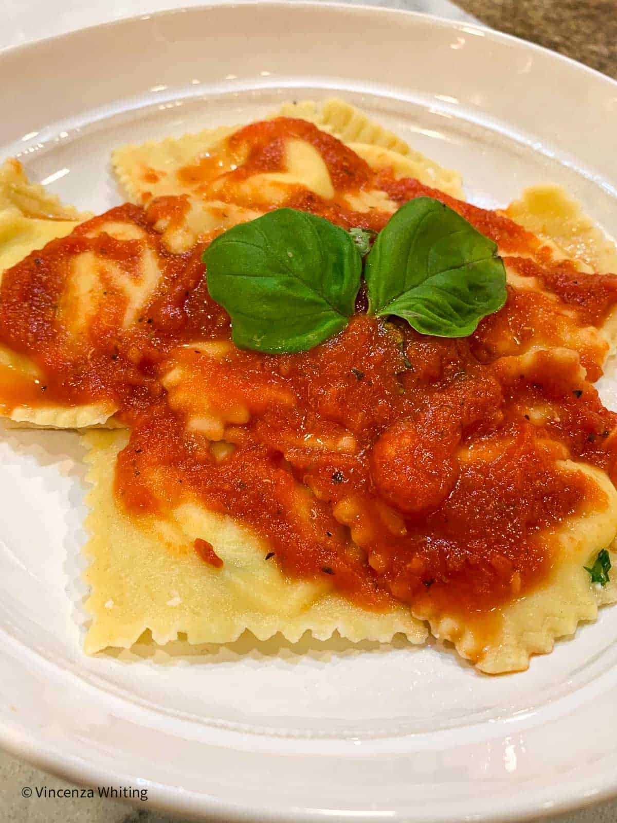 Homemade Cheese Ravioli Recipe (Authentic Four Cheese Blend) - Enza's ...